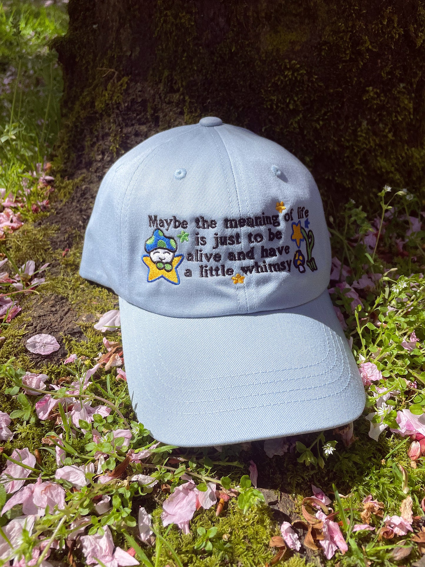 Whimsy embroidered dad cap