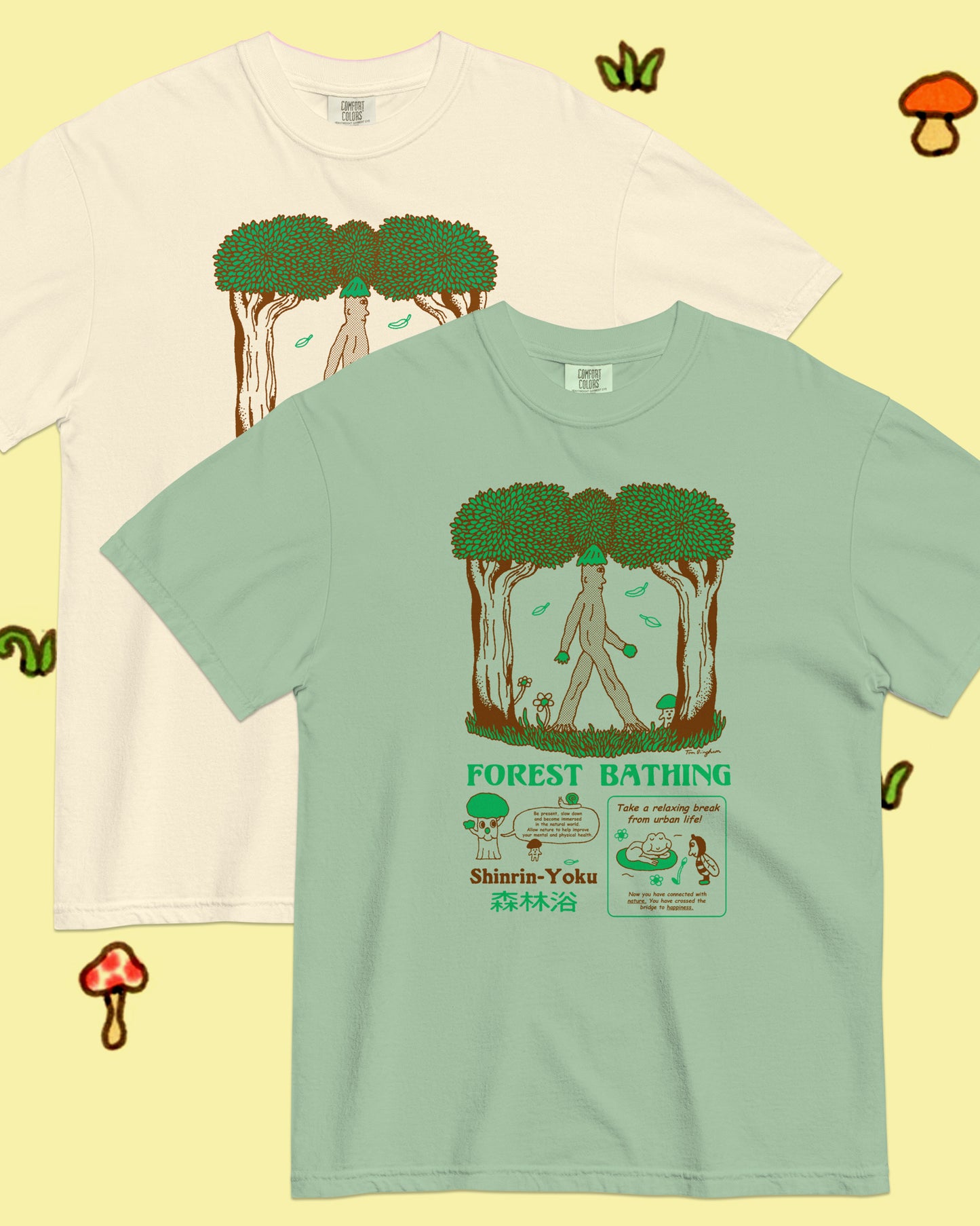 Forest Bathing Unisex heavyweight t-shirt