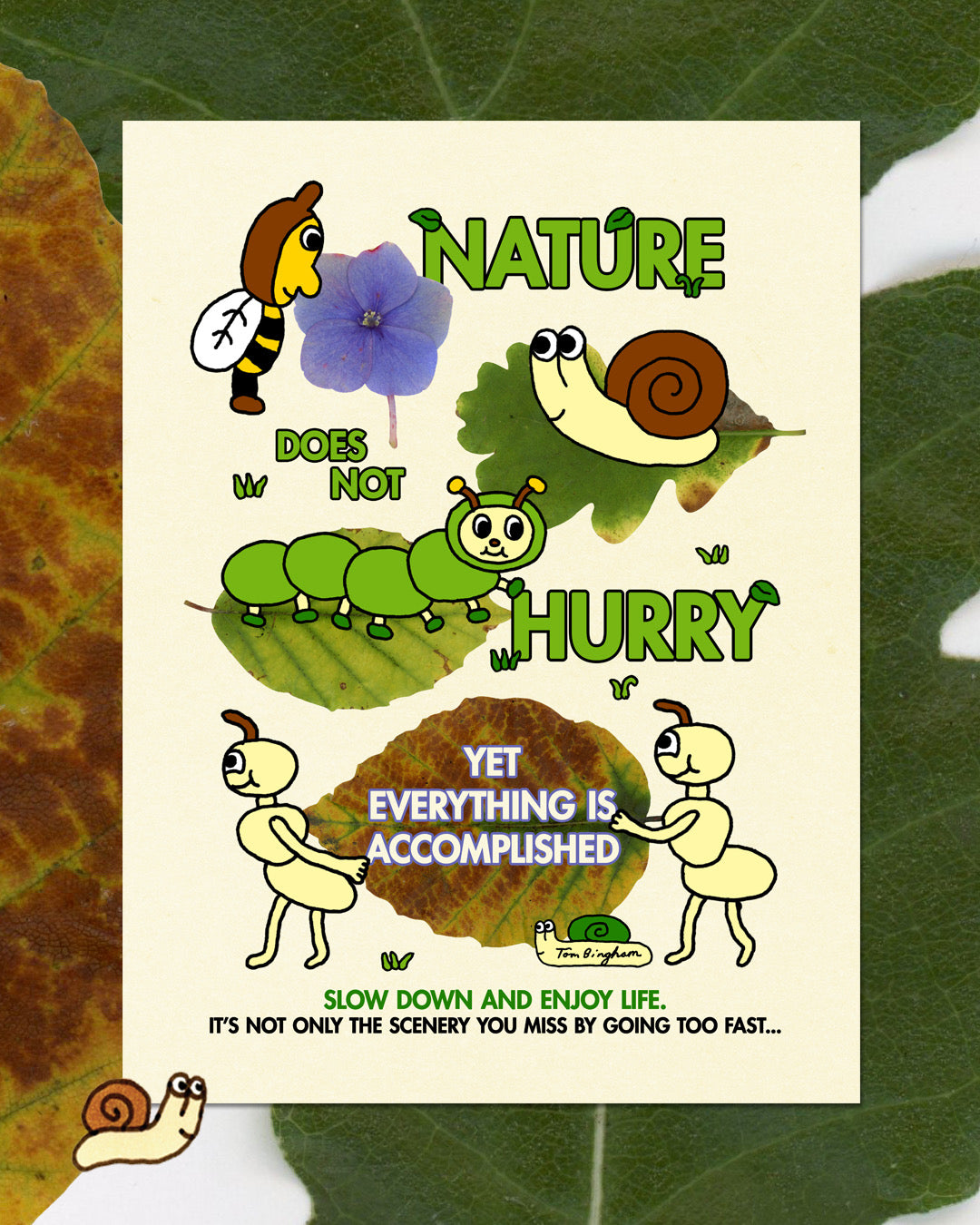 Nature does not hurry print