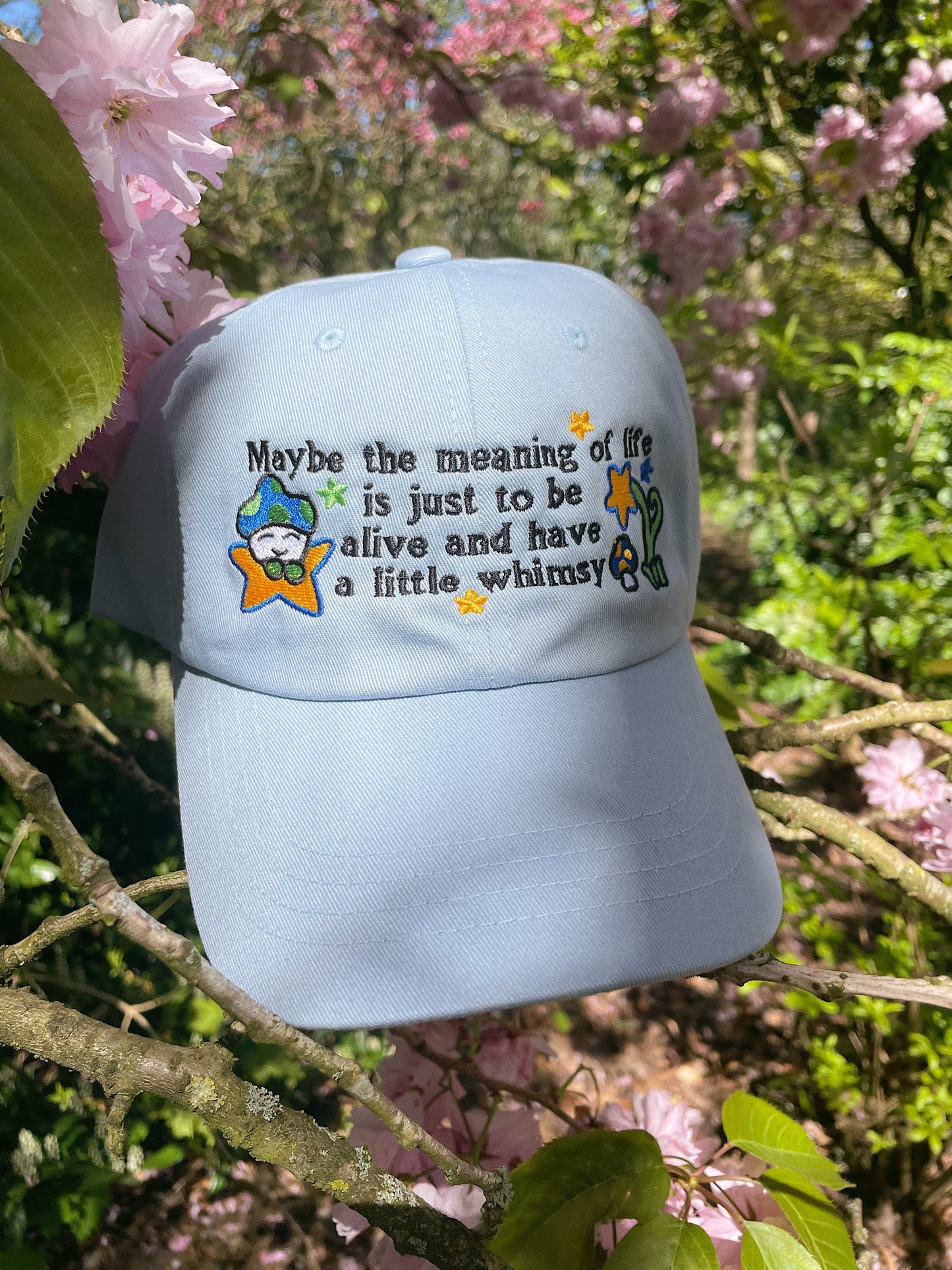 Whimsy embroidered dad cap