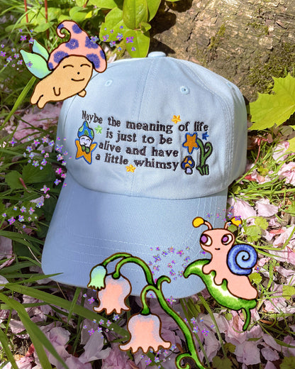 Whimsy embroidered dad cap