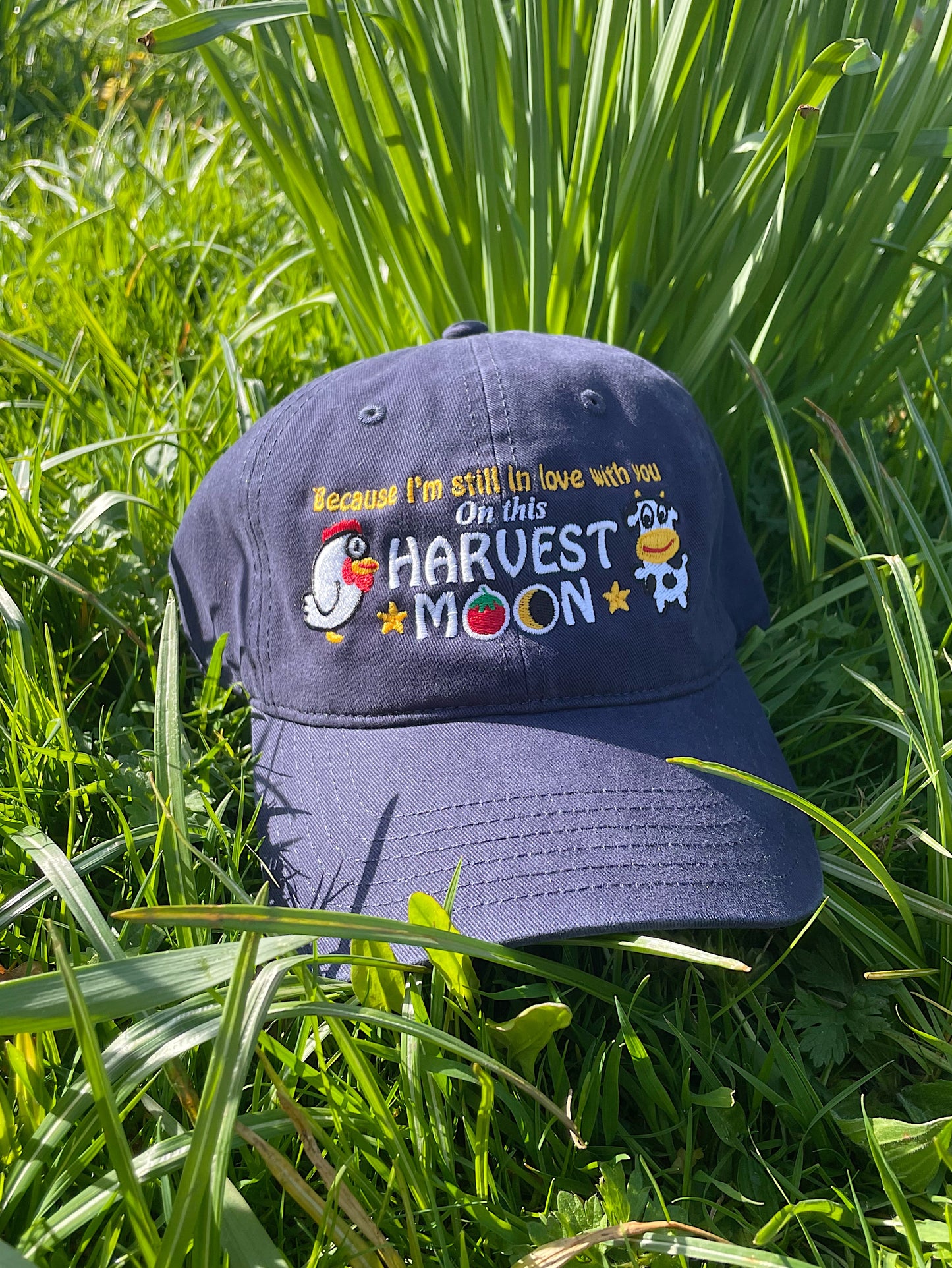Harvest Moon Embroidered Dad Cap