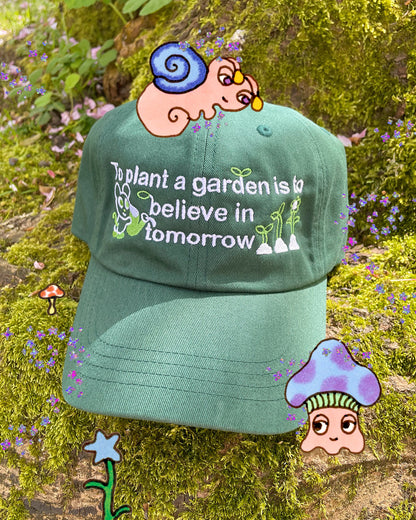 Plant a garden embroidered Dad cap