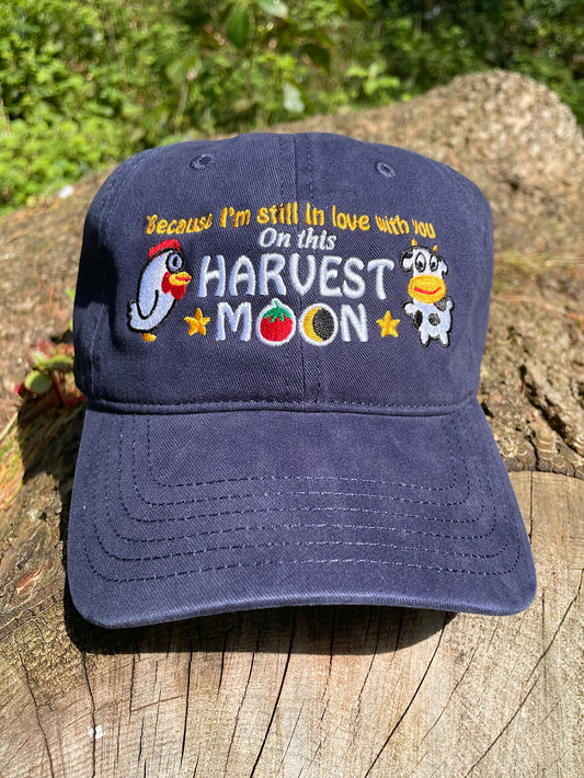 Harvest Moon Embroidered Dad Cap