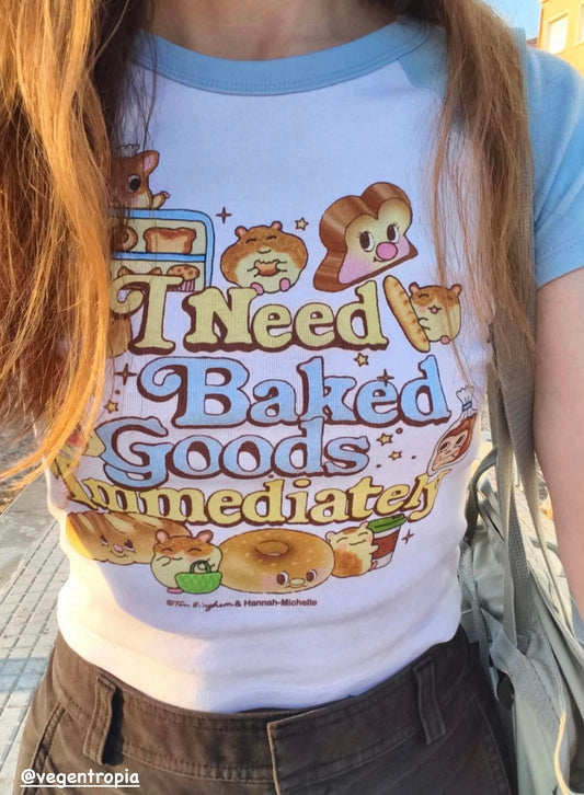 Baked Goods micro rib raglan baby tee