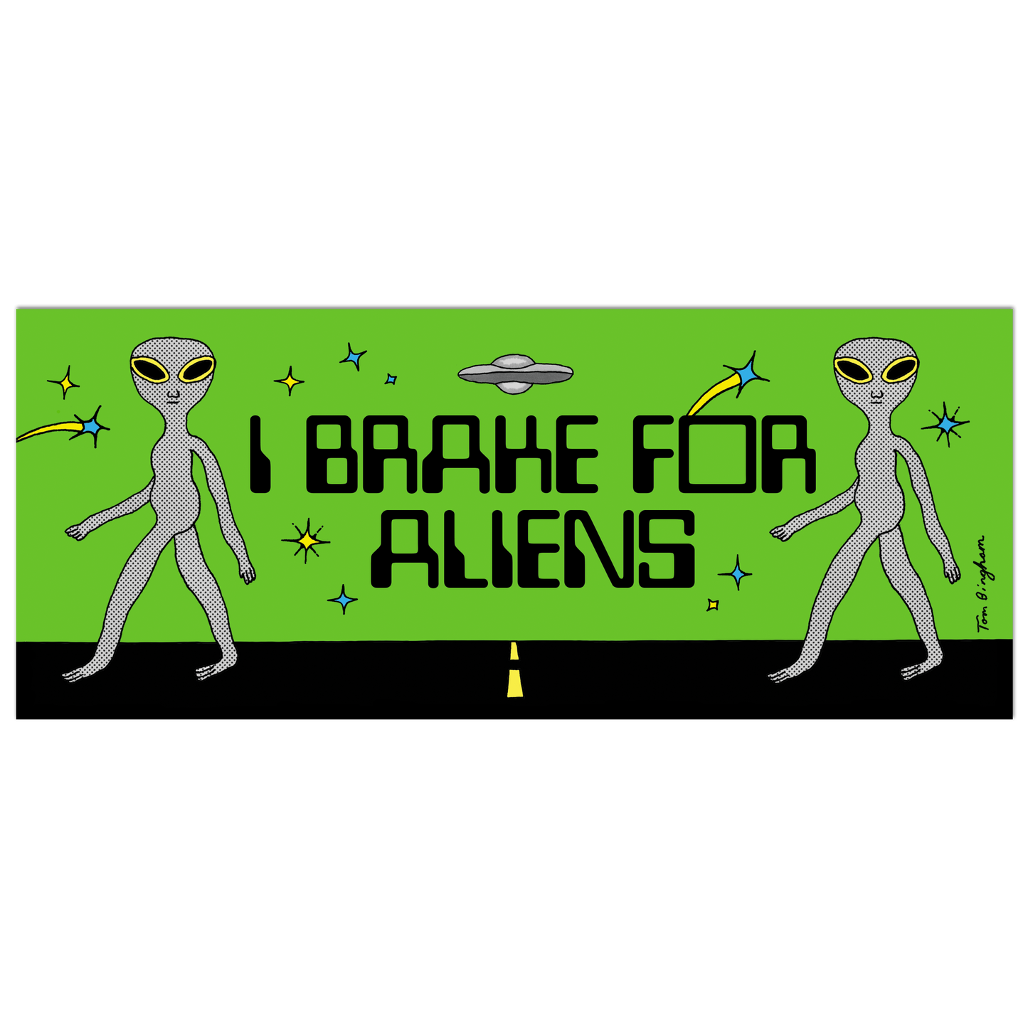 Alien Bumper Sticker