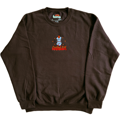 Feeling Evil Unisex Embroidered Sweatshirt