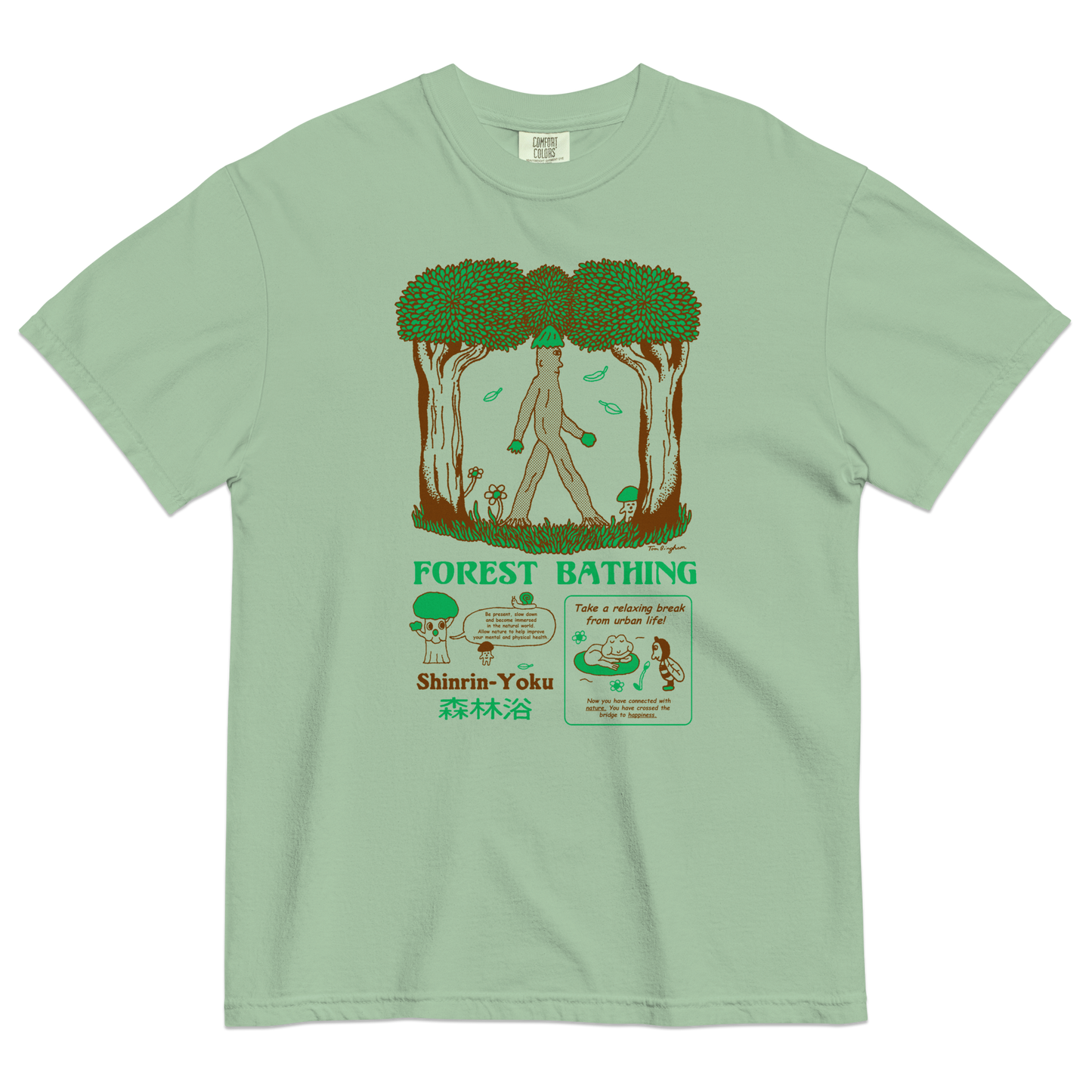 Forest Bathing Unisex heavyweight t-shirt