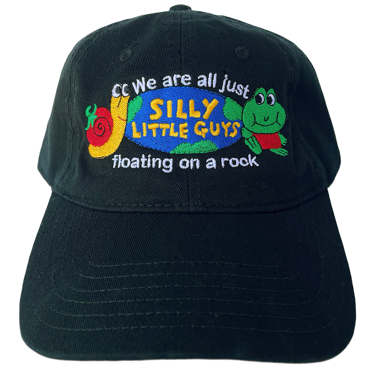 Silly Little Guys Embroidered Dad Cap