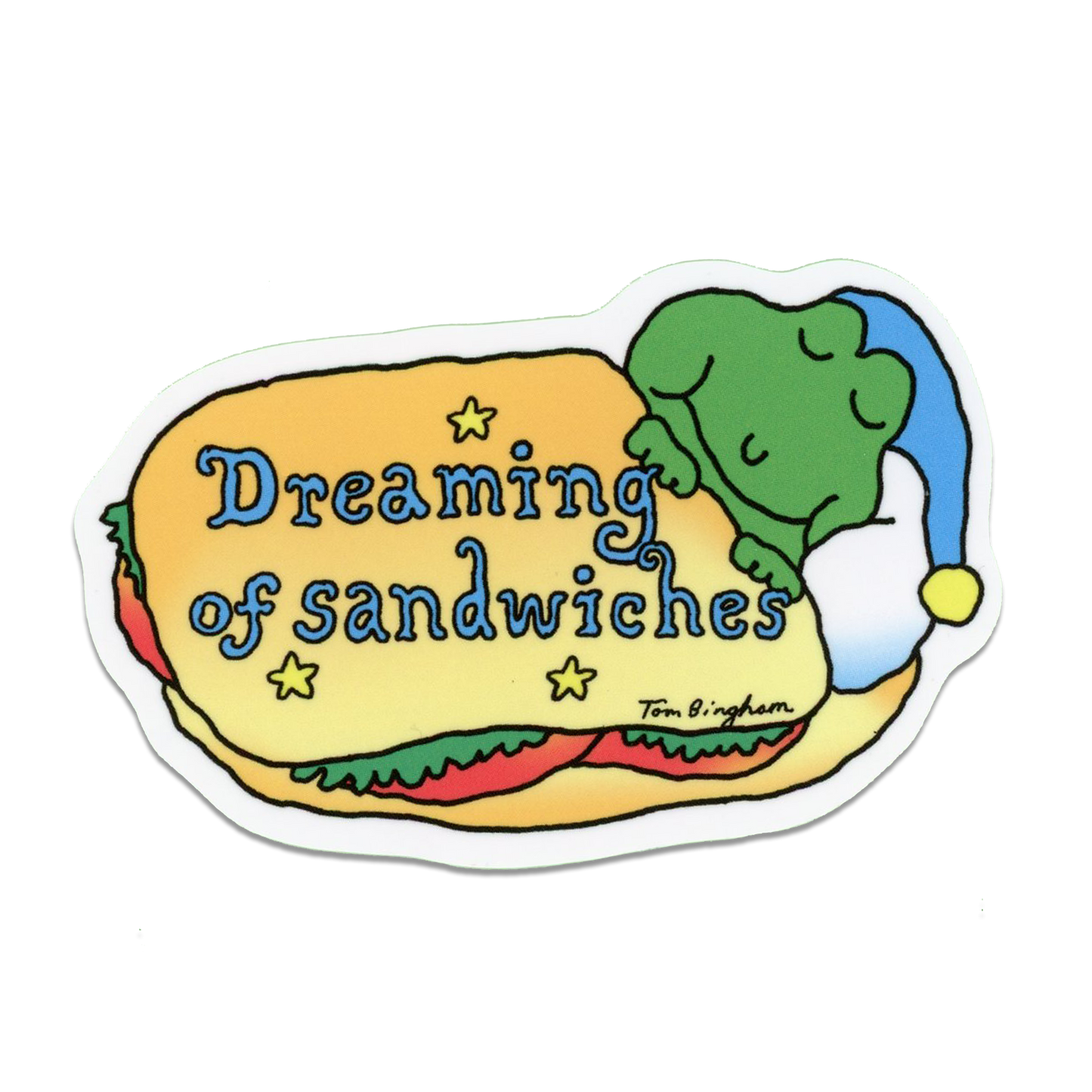 Dreaming of Sandwiches Jumbo Vinyl Sticker