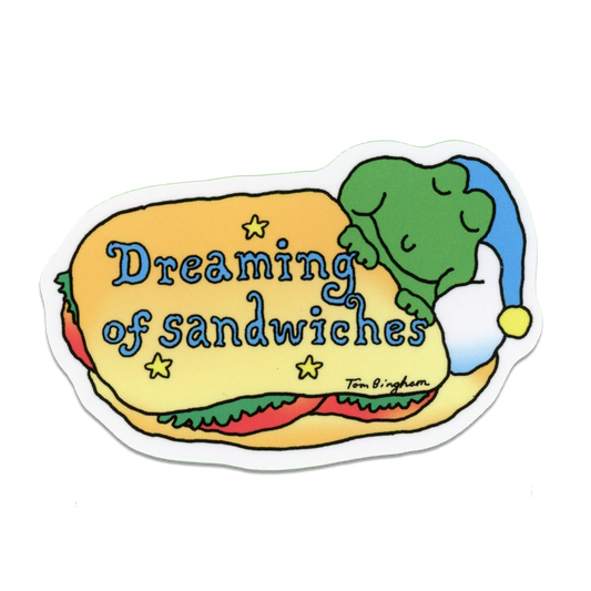 Dreaming of Sandwiches Jumbo Vinyl Sticker