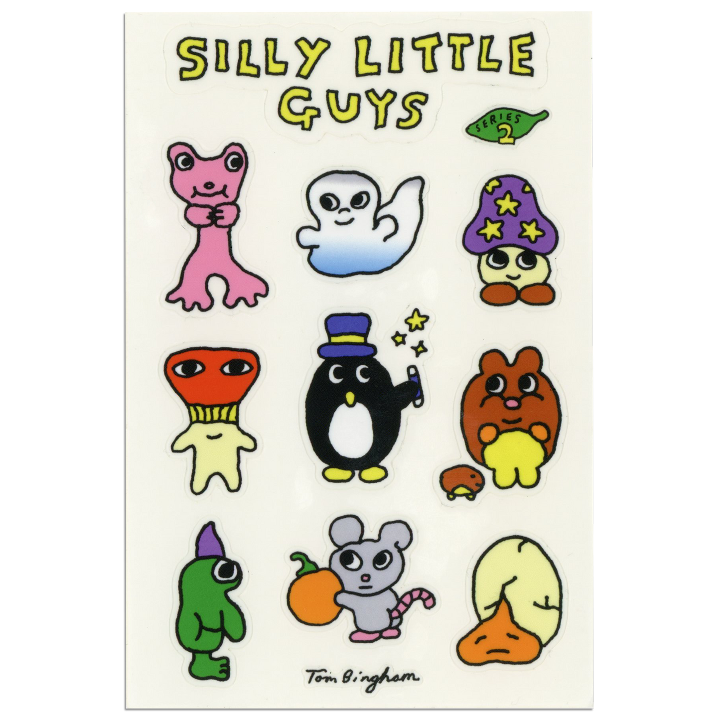 Little Guys Series 2 Vinyl Sticker pack  - 3 sheets