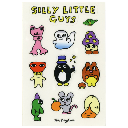 Little Guys Series 2 Vinyl Sticker pack  - 3 sheets