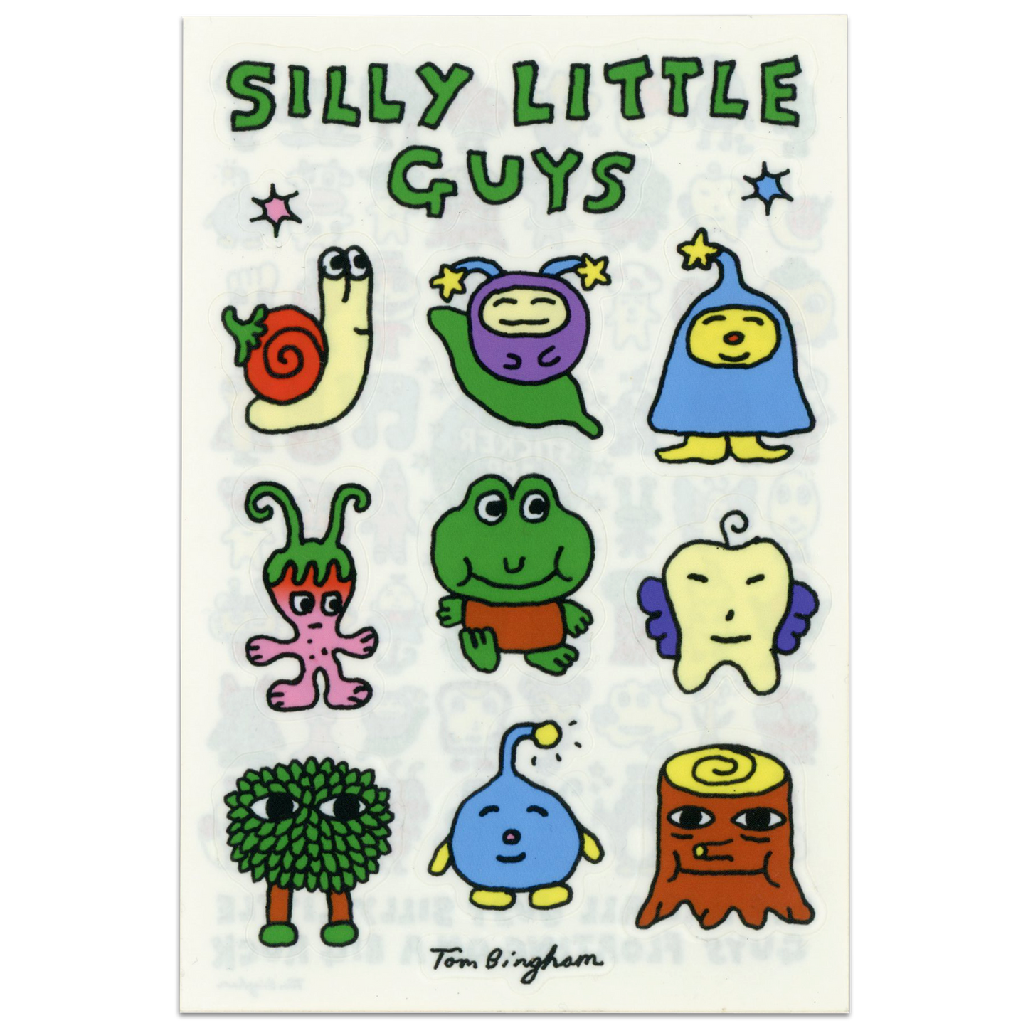 Little Guys Series 1 Vinyl Sticker pack - 3 sheets