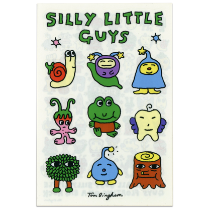 Little Guys Series 1 Vinyl Sticker pack - 3 sheets