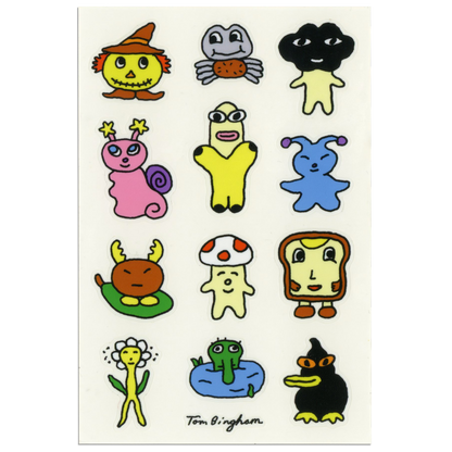 Little Guys Series 2 Vinyl Sticker pack  - 3 sheets