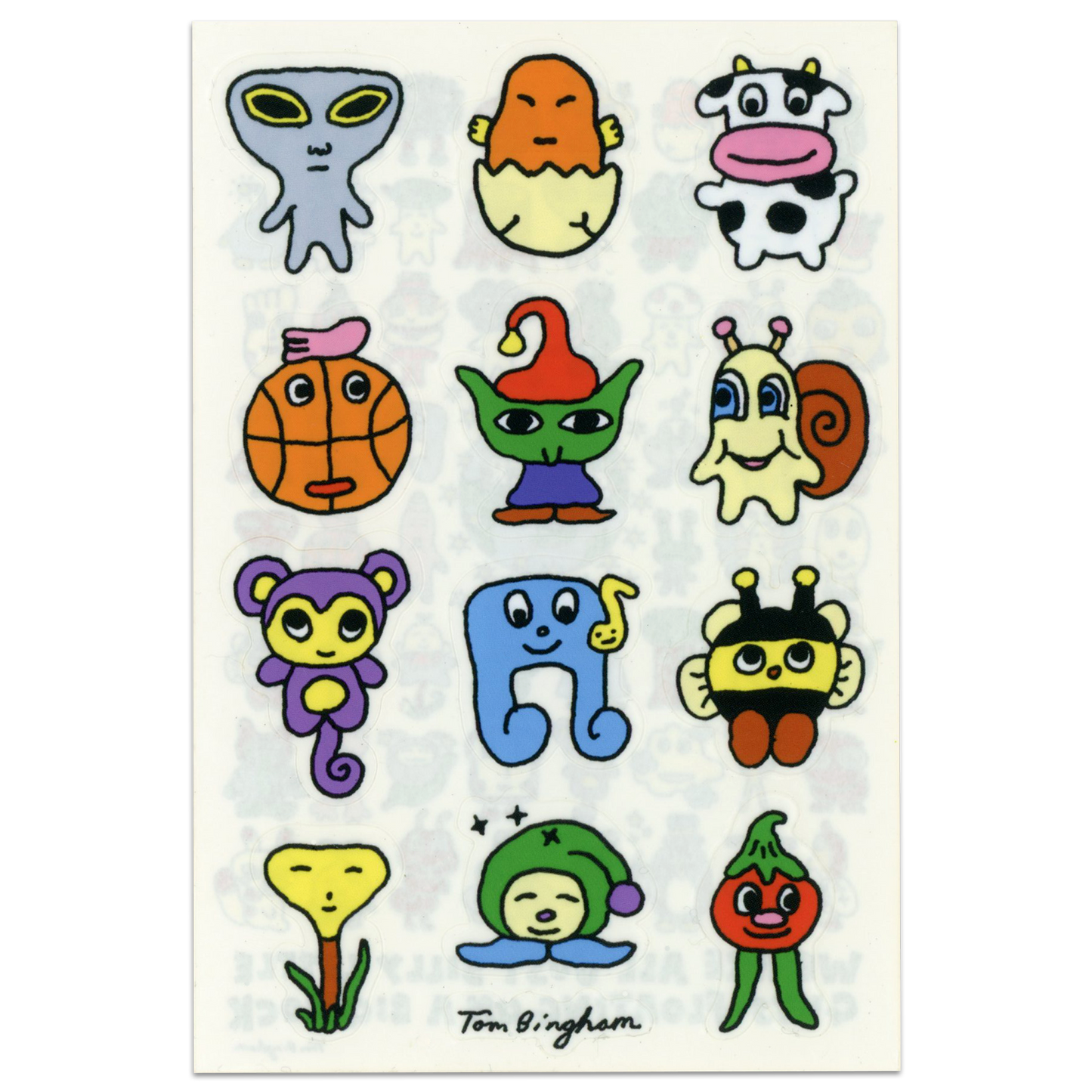Little Guys Series 1 Vinyl Sticker pack - 3 sheets