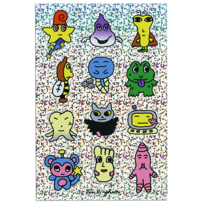 Little Guys Series 2 Vinyl Sticker pack  - 3 sheets