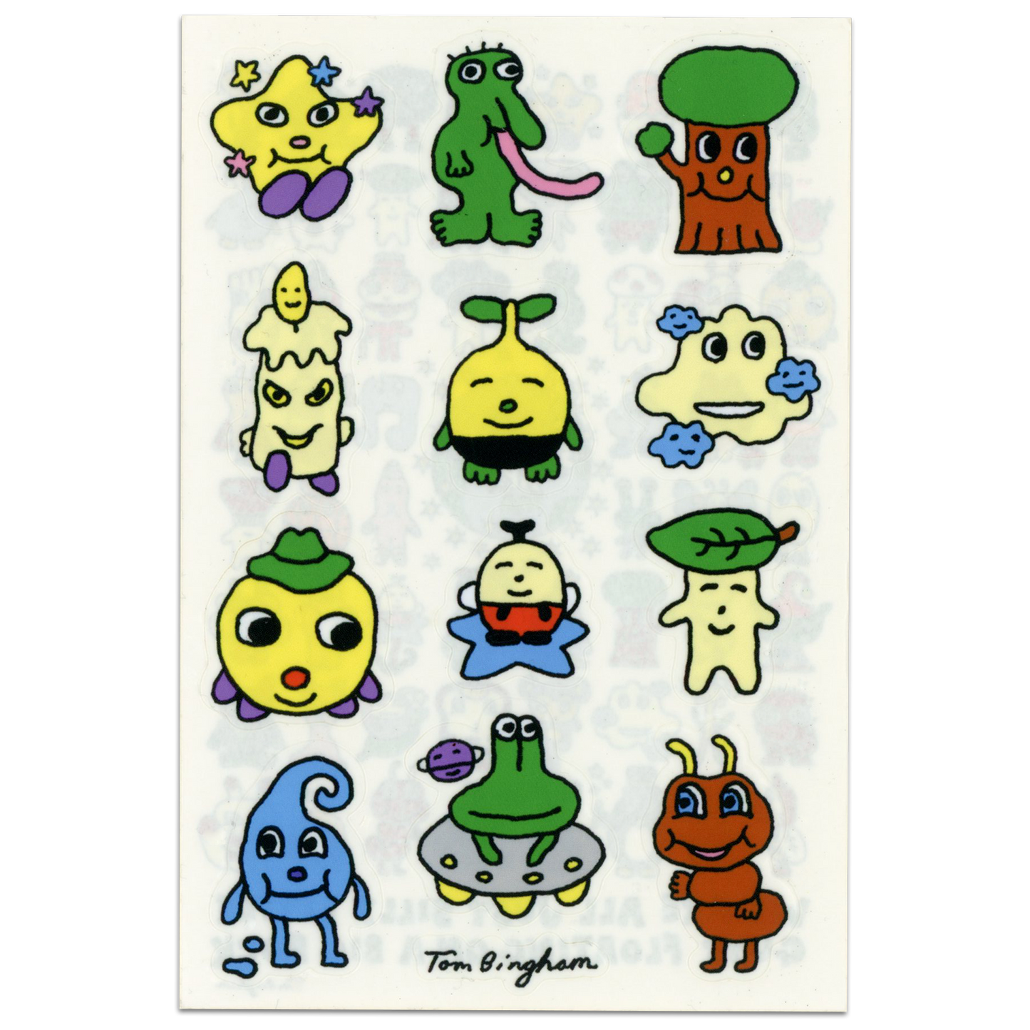 Little Guys Series 1 Vinyl Sticker pack - 3 sheets