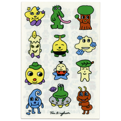 Little Guys Series 1 Vinyl Sticker pack - 3 sheets