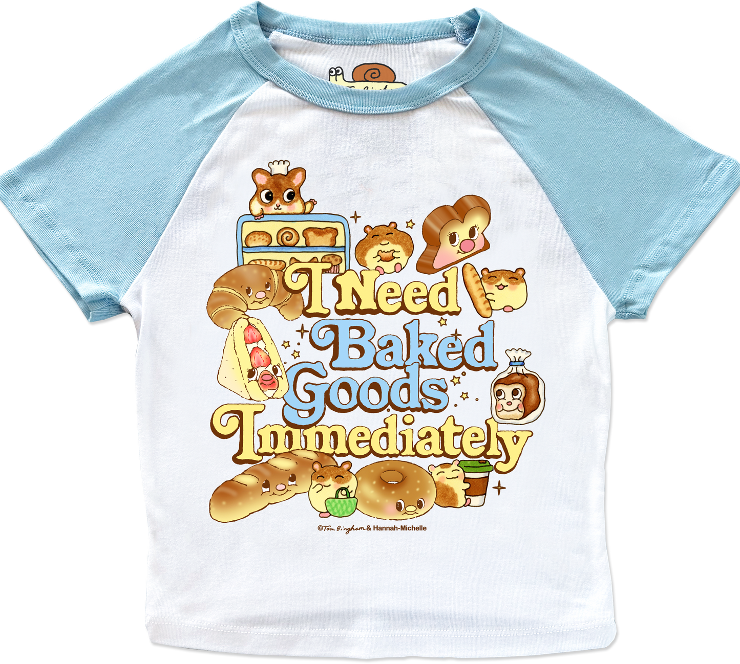 Baked Goods micro rib raglan baby tee