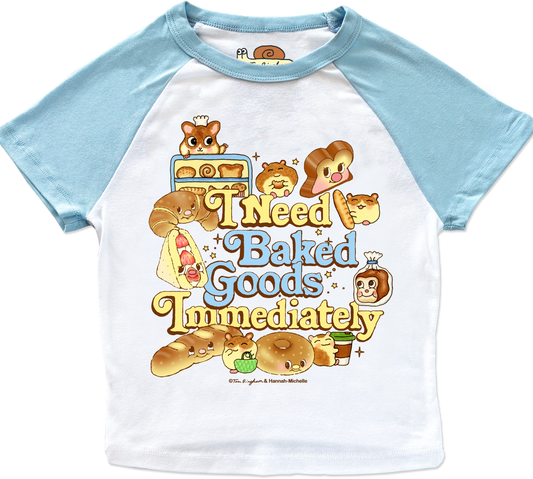 Baked Goods micro rib raglan baby tee